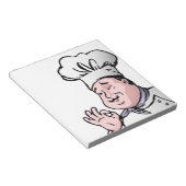 美食料理のシェフ ノートパッド (アングル)