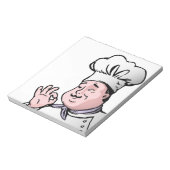 美食料理のシェフ ノートパッド (回転)
