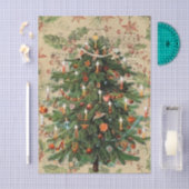 美飾しビクトリアンいクリスマスツリー 薄葉紙 (クラフト)