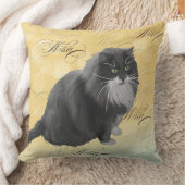 美香3パーソナライズな猫の枕 クッション (ブランケット)