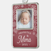 美馬に昇進 |ベビー写真おばあちゃん シルバープレートフレームオーナメント (左)