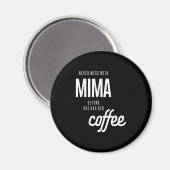 美馬はコーヒーを飲まないと散らからない マグネット (正面/裏面)