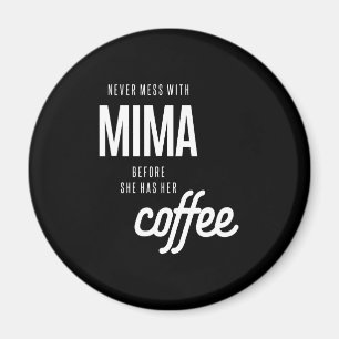 美馬はコーヒーを飲まないと散らからない マグネット
