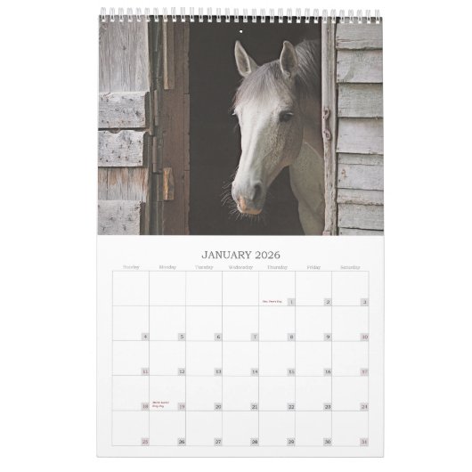 美馬12ヶ月の競馬カレンダー カレンダー (1月 2026)
