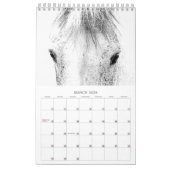 美馬12ヶ月小馬暦 カレンダー (3月 2026)