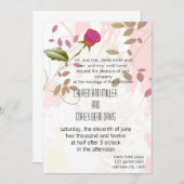 美鮮やかしいバラ結婚の 招待状 (正面/裏面)