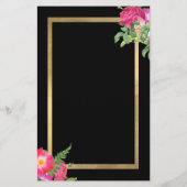 美麗花卉美甲沙龍 黑色 チラシ (裏面)