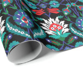 💙 🖤美❤️しいイズニクのトルコ風パターン ラッピングペーパー (ロールコーナー)