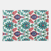 💙 💚美❤️しいトルコのタイル キッチンタオル (横)