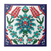 💙 💚美❤️しいトルコのタイル、青い背景 タイル (正面)