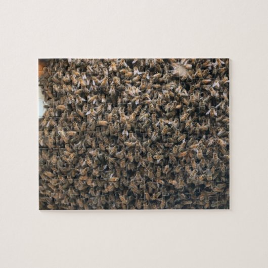 群がる ジグソーパズル (横)