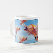 群のoのStubbiesの陶磁器のマグ コーヒーマグカップ (正面左)