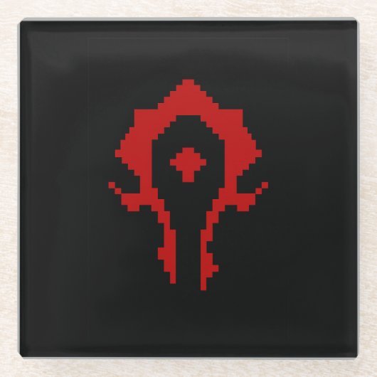 群れに対して ガラスコースター (正面)