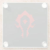 群れに対して ガラスコースター (裏面)