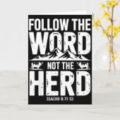 群れに従わず言葉に従え キリスト教 宗教 ハイ カード (黄色い花)