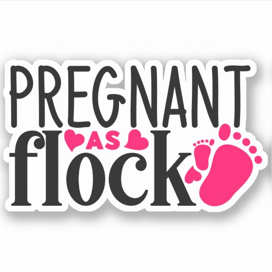 群れのように妊娠し、母の日 シール (正面)