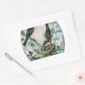 群れの維持:親の育成のキャプチャ 長方形シール (封筒)