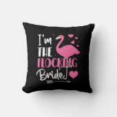 群れの花嫁 フラミンゴのブライズパーティー クッション (正面)