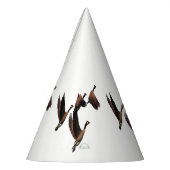 群れの飛んでいる子供のカナダのデザイン パーティーハット (左)