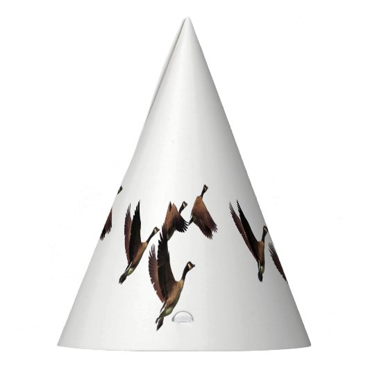 群れの飛んでいる子供のカナダのデザイン パーティーハット (左)