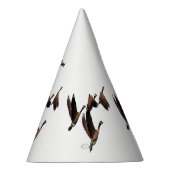 群れの飛んでいる子供のカナダのデザイン パーティーハット (右)