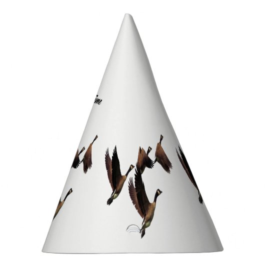 群れの飛んでいる子供のカナダのデザイン パーティーハット (右)