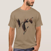 群れの飛んでいる子供のカナダのデザイン Tシャツ (正面)