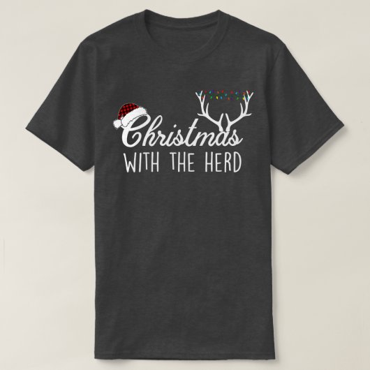 群れを持つクリスマス Tシャツ (デザイン正面)