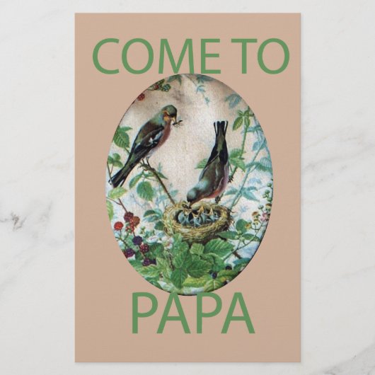 群れを維持する：育む親としての役割を捉える 便箋 (正面)