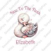 群れパーソナライズされたに新しい – Swan ベビーボディスーツ