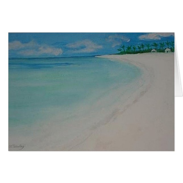 群れ湾のビーチ (正面横)