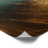 群れ：フィールドで馬を駆ける ポスター (角)