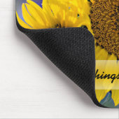 群生ひまわりクローズアップフォトカスタム マウスパッド (コーナー)