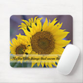 群生ひまわりクローズアップフォトカスタム マウスパッド (マウス)
