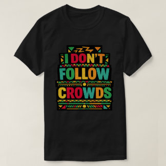 群衆に従わないレトロボホクォート Tシャツ