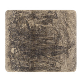 群衆のスカル（アルバート・ベスナード著） カッティングボード