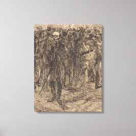 群衆のスカル（アルバート・ベスナード著） キャンバスプリント