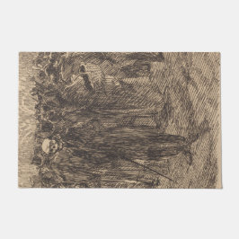 群衆のスカル（アルバート・ベスナード著） ドアマット