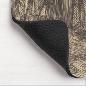 群衆のスカル（アルバート・ベスナード著） マウスパッド (コーナー)