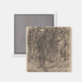 群衆のスカル（アルバート・ベスナード著） マグネット (正面/裏面)