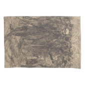 群衆のスカル（アルバート・ベスナード著） 枕カバー (正面左)