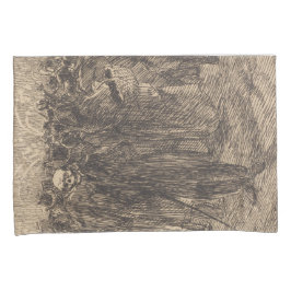 群衆のスカル（アルバート・ベスナード著） 枕カバー