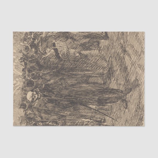 群衆のスカル(アルバート・ベスナード著) 薄葉紙 (正面)