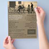 群衆の肖像、写真撮影、写真家を雇う チラシ (手)