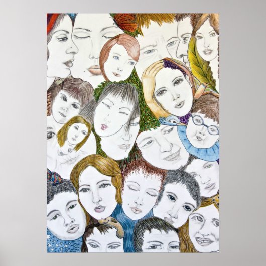 群衆の顔 ポスター (正面)