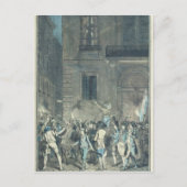 群衆はパリの通りを徘徊した ポストカード (正面)