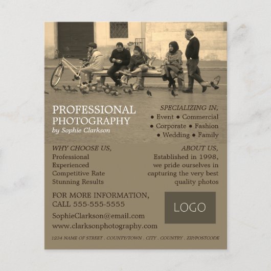 群衆ポートレート、写真、写真家の採用 チラシ (正面)