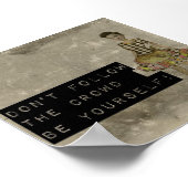 群衆後を追を避ける ポスター (角)