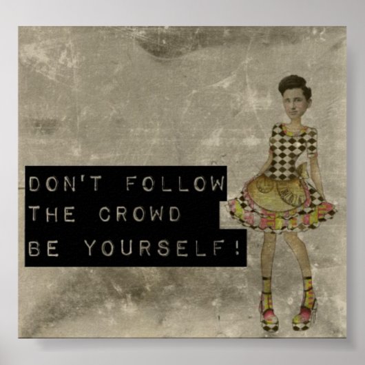 群衆後を追を避ける ポスター (正面)