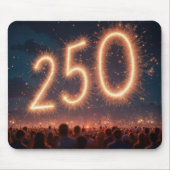 群衆観戦250誕生日花火 マウスパッド (正面)
